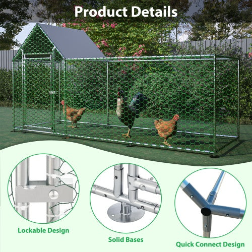 Poultry Habitat Cage With Lid For Chicken Coop