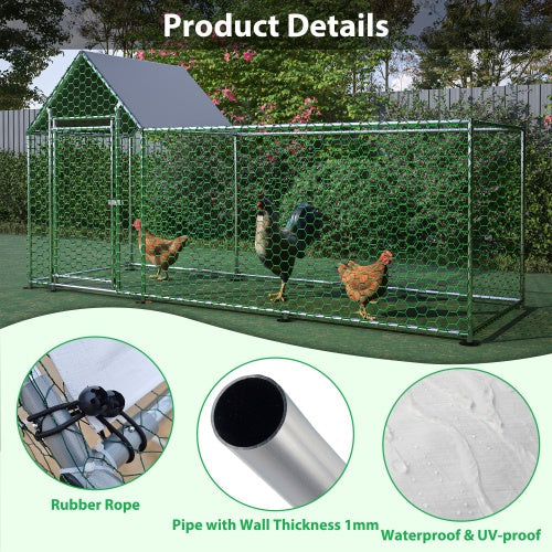 Poultry Habitat Cage With Lid For Chicken Coop