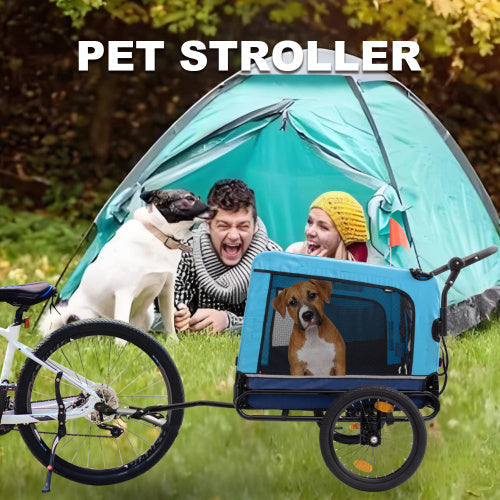 Outdoor Heavy Duty Foldable Utility Pet Stroller Dog Carriers Bicycle