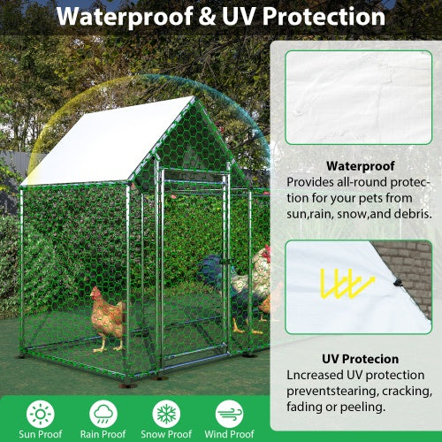 Poultry Habitat Cage With Lid For Chicken Coop