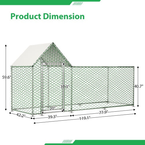 Poultry Habitat Cage With Lid For Chicken Coop