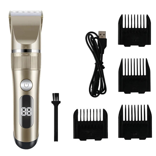 Professional Cat Dog Hair Clipper All Metal Rechargeable Pet Trimmer